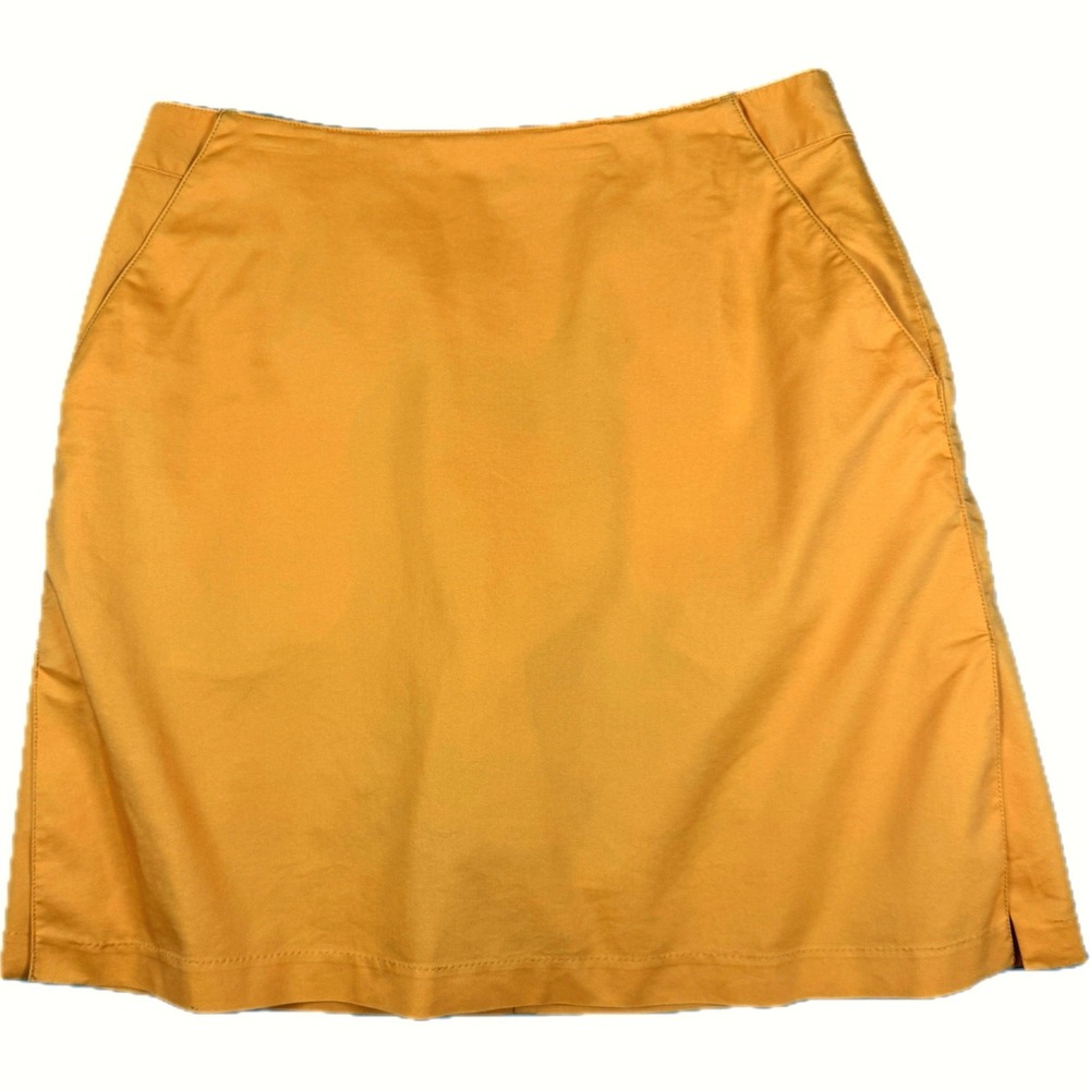 Adidas Skort Women 10 Orange Stretch Golf Tennis Pickleball Walking Active